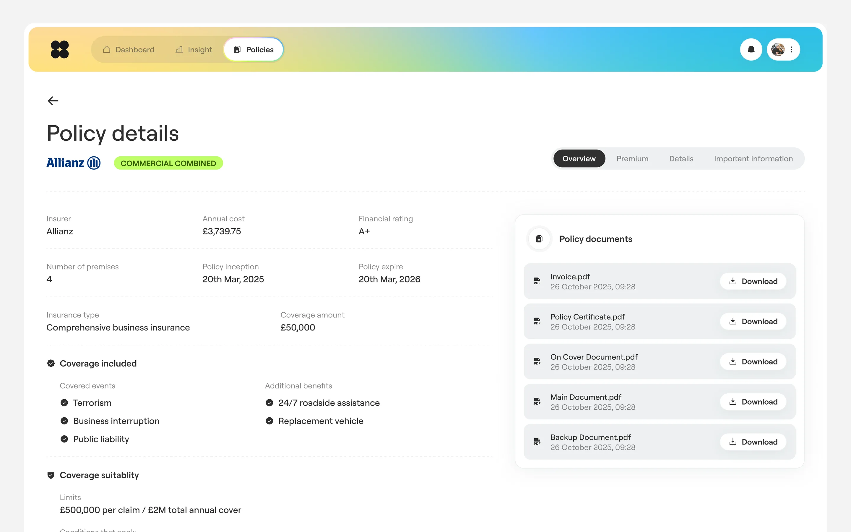 Meshed product screenshot