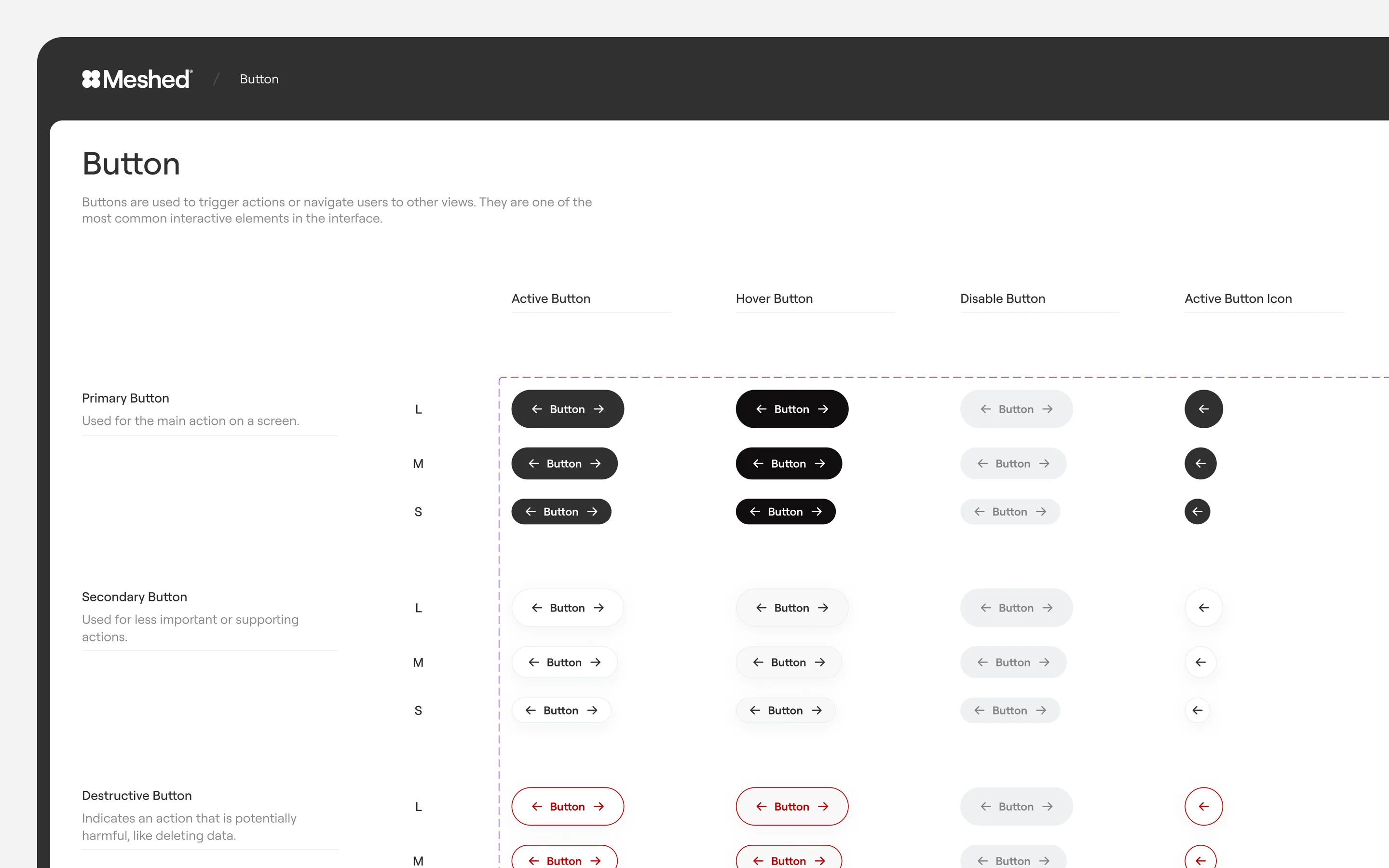 Meshed product screenshot