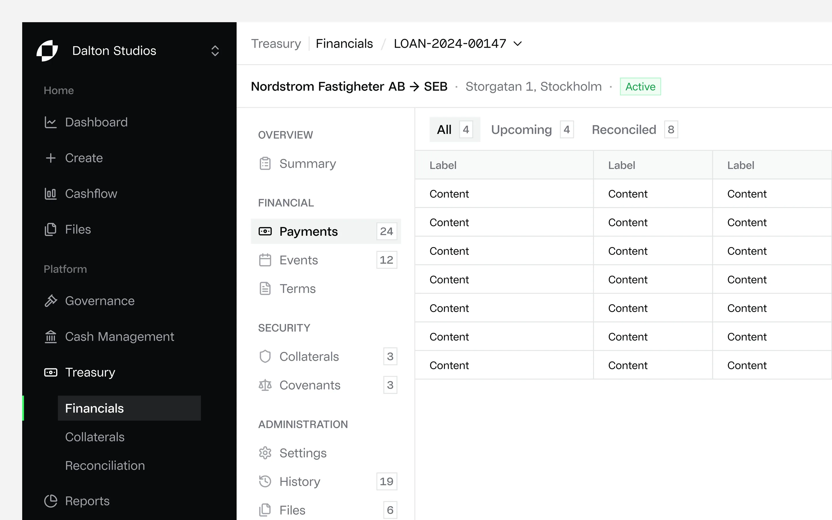 Onefin product screenshot